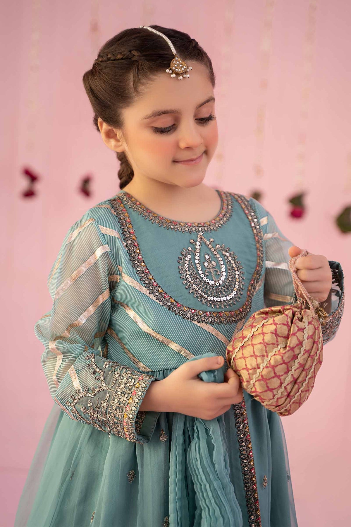 Maria B | Girls Eid Collection | MKS-EF24-27 - Khanumjan  Pakistani Clothes and Designer Dresses in UK, USA 