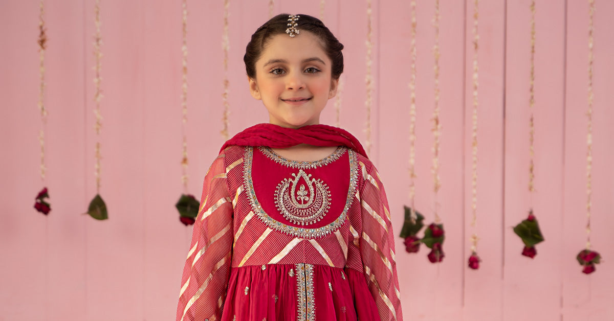 Maria B | Girls Eid Collection | MKS-EF24-27 - Khanumjan  Pakistani Clothes and Designer Dresses in UK, USA 