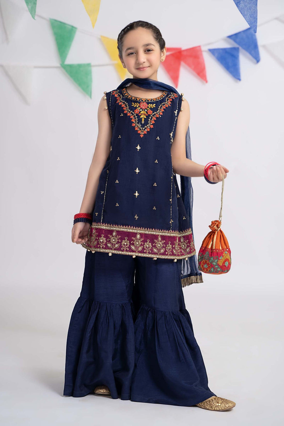 Maria B | Girls Eid Collection | MKS-EF24-22 - Khanumjan  Pakistani Clothes and Designer Dresses in UK, USA 