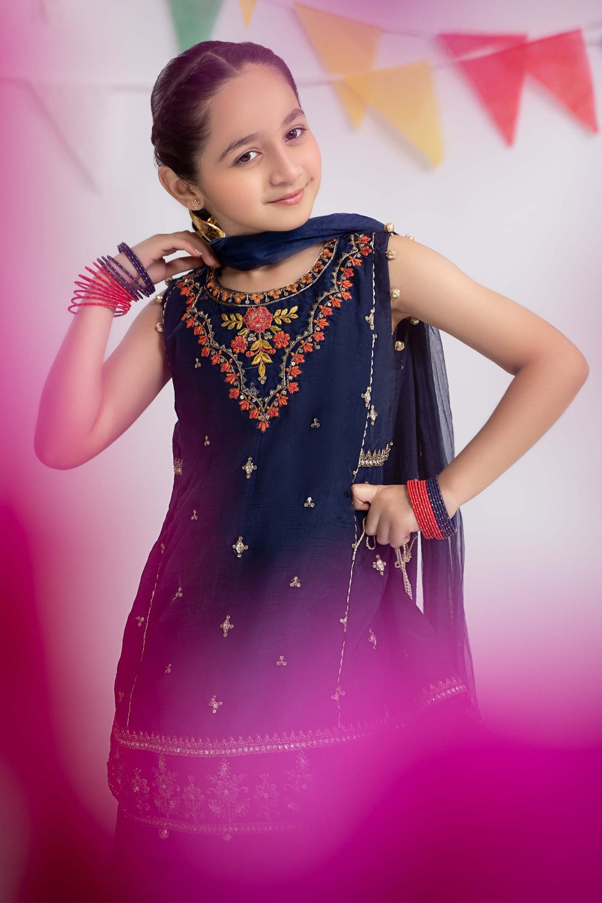 Maria B | Girls Eid Collection | MKS-EF24-22 - Khanumjan  Pakistani Clothes and Designer Dresses in UK, USA 