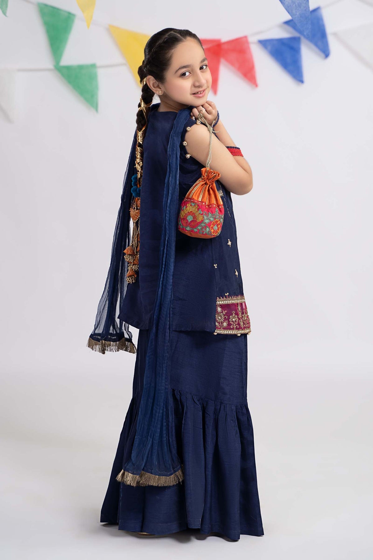 Maria B | Girls Eid Collection | MKS-EF24-22 - Khanumjan  Pakistani Clothes and Designer Dresses in UK, USA 