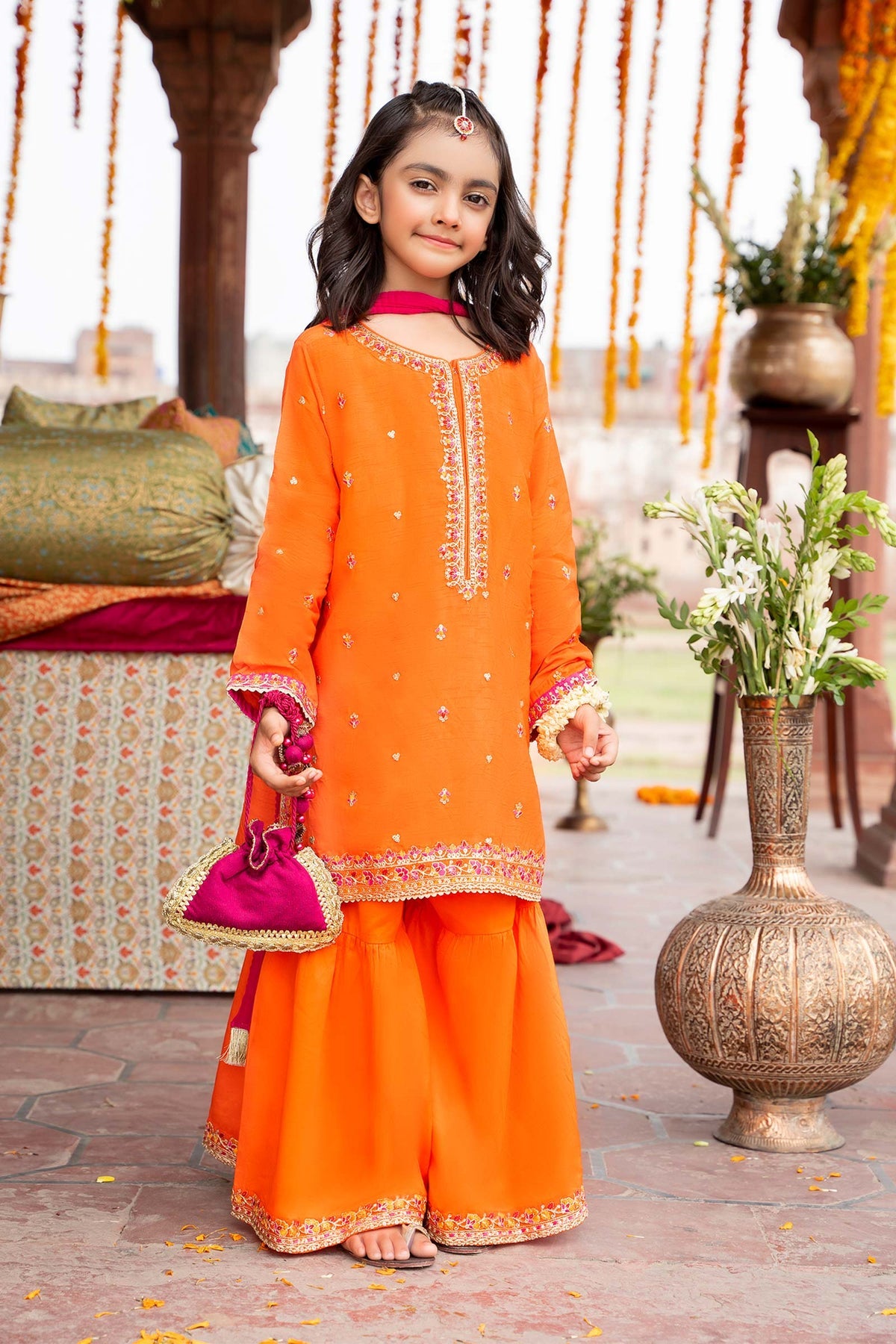 Maria B | Girls Eid Collection | MKS-W23-26 - Khanumjan  Pakistani Clothes and Designer Dresses in UK, USA 