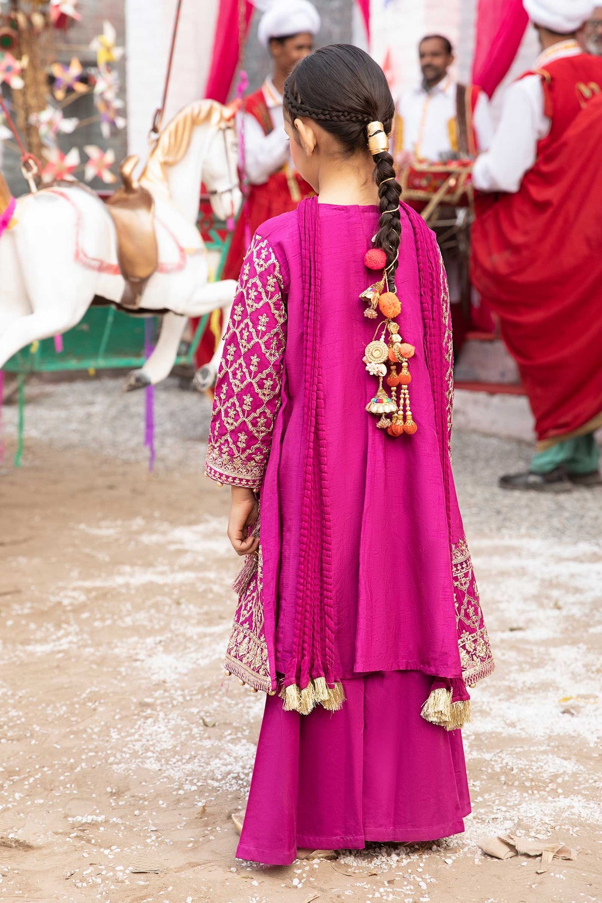 Maria B | Girls Eid Collection | MKS-EF24-31 - Khanumjan  Pakistani Clothes and Designer Dresses in UK, USA 