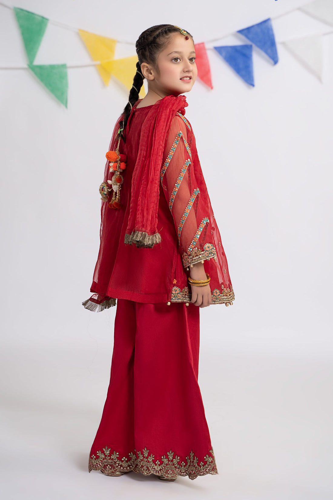 Maria B | Girls Eid Collection | MKS-EF24-24 - Khanumjan  Pakistani Clothes and Designer Dresses in UK, USA 