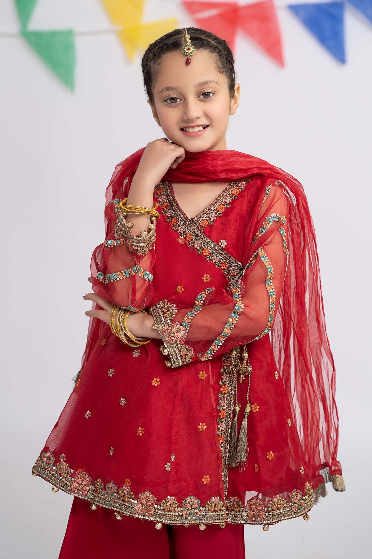 Maria B | Girls Eid Collection | MKS-EF24-24 - Khanumjan  Pakistani Clothes and Designer Dresses in UK, USA 