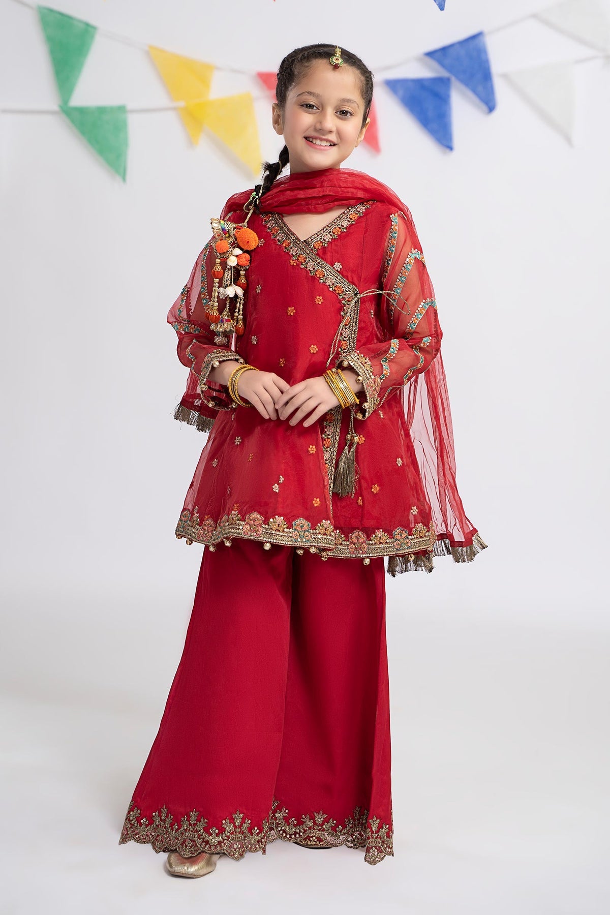 Maria B | Girls Eid Collection | MKS-EF24-24 - Khanumjan  Pakistani Clothes and Designer Dresses in UK, USA 