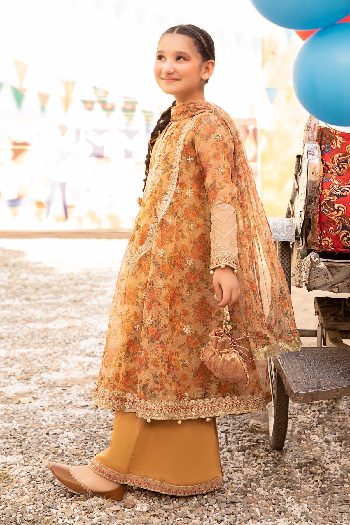 Maria B | Girls Eid Collection | MKS-EF24-38 - Khanumjan  Pakistani Clothes and Designer Dresses in UK, USA 