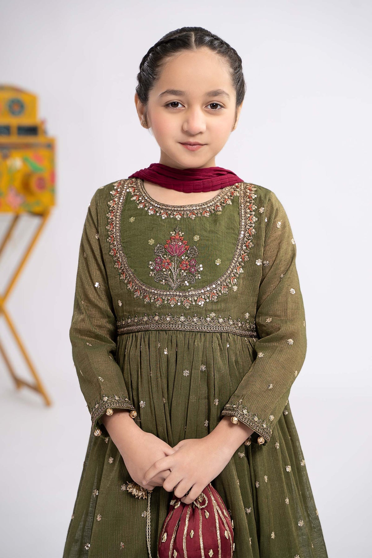 Maria B | Girls Eid Collection | MKS-EF24-33 - Khanumjan  Pakistani Clothes and Designer Dresses in UK, USA 