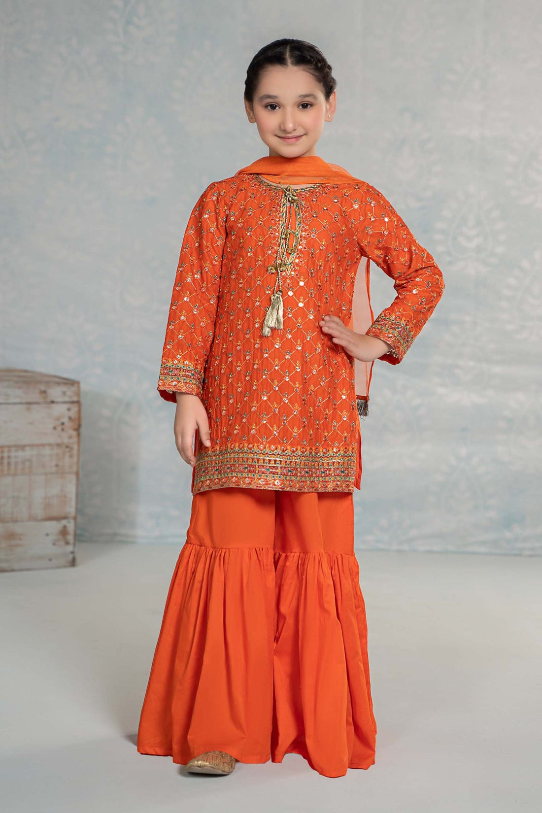 Maria B | Girls Eid Collection | MKD-EF24-09 - Khanumjan  Pakistani Clothes and Designer Dresses in UK, USA 