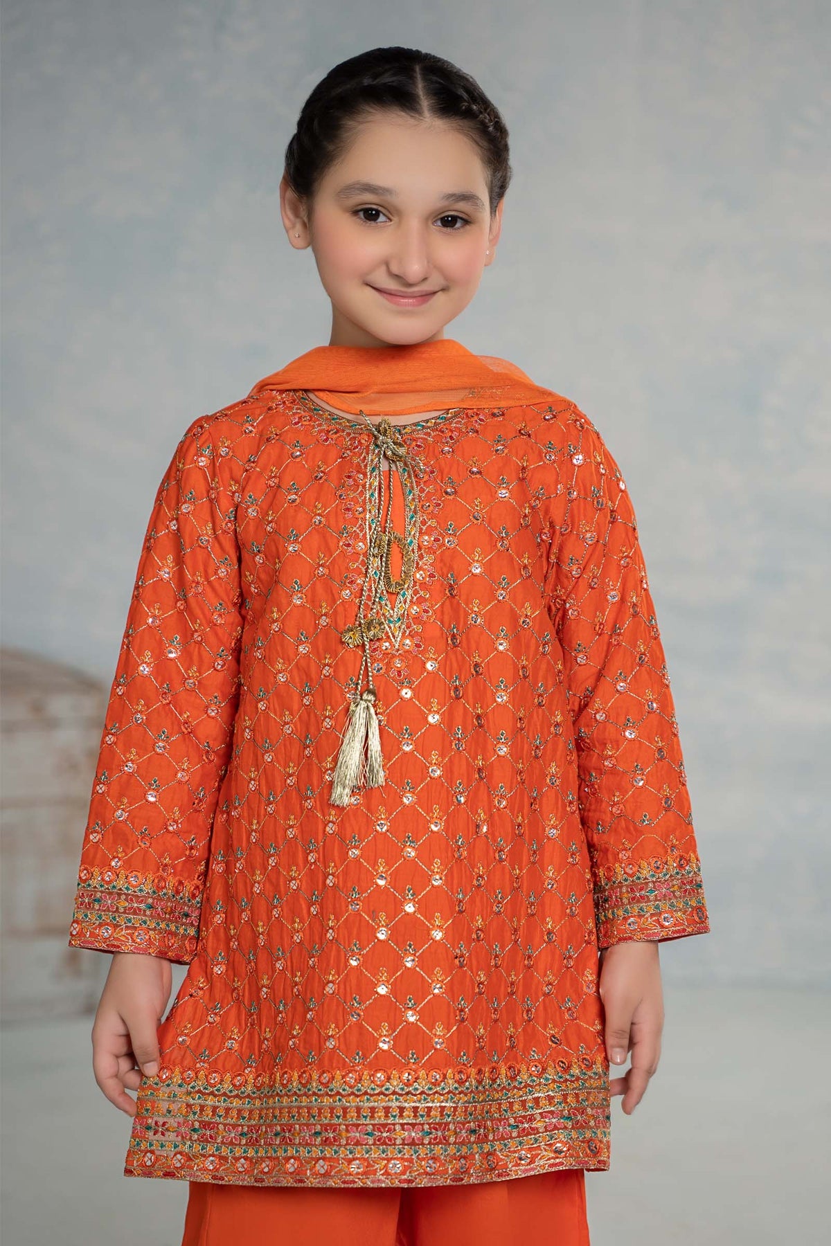 Maria B | Girls Eid Collection | MKD-EF24-09 - Khanumjan  Pakistani Clothes and Designer Dresses in UK, USA 