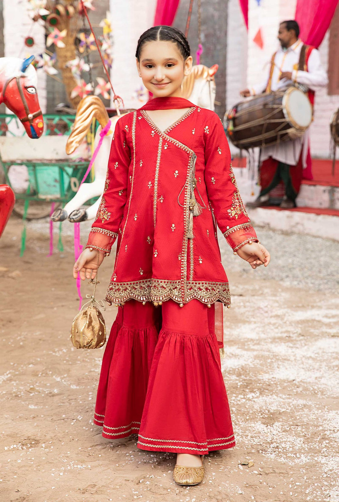 Maria B | Girls Eid Collection | MKD-EF24-29 - Khanumjan  Pakistani Clothes and Designer Dresses in UK, USA 