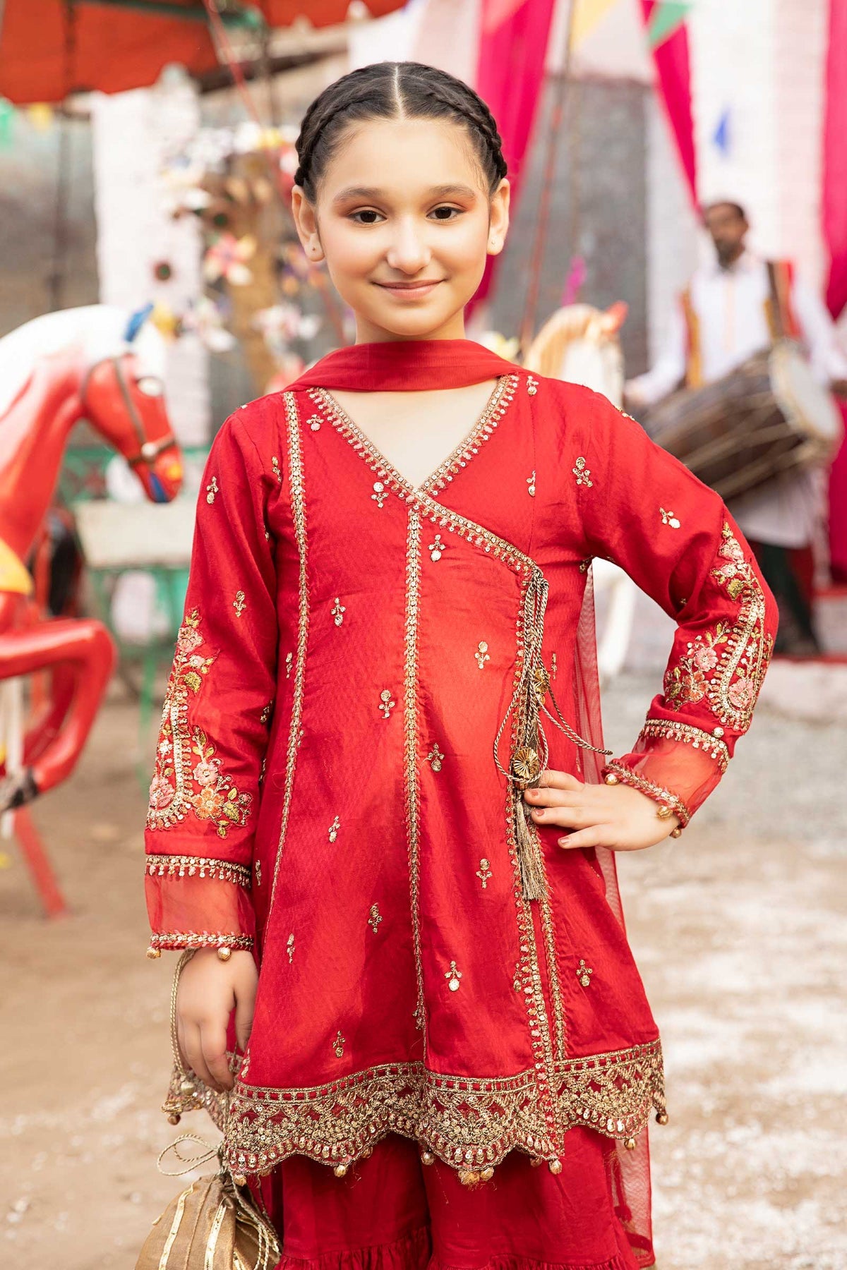 Maria B | Girls Eid Collection | MKD-EF24-29 - Khanumjan  Pakistani Clothes and Designer Dresses in UK, USA 