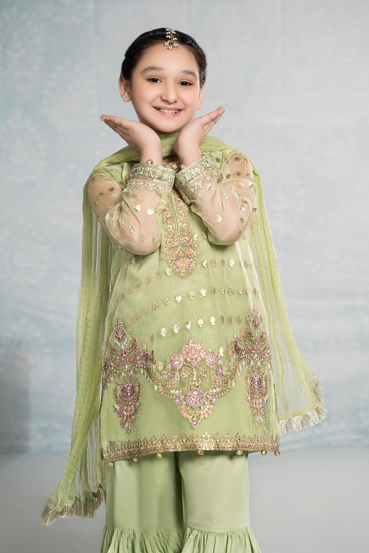 Maria B | Girls Eid Collection | MKS-EF24-45 - Khanumjan  Pakistani Clothes and Designer Dresses in UK, USA 