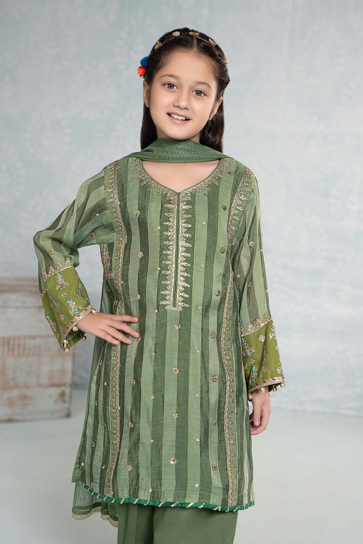 Maria B | Girls Eid Collection | MKD-EF24-03 - Khanumjan  Pakistani Clothes and Designer Dresses in UK, USA 
