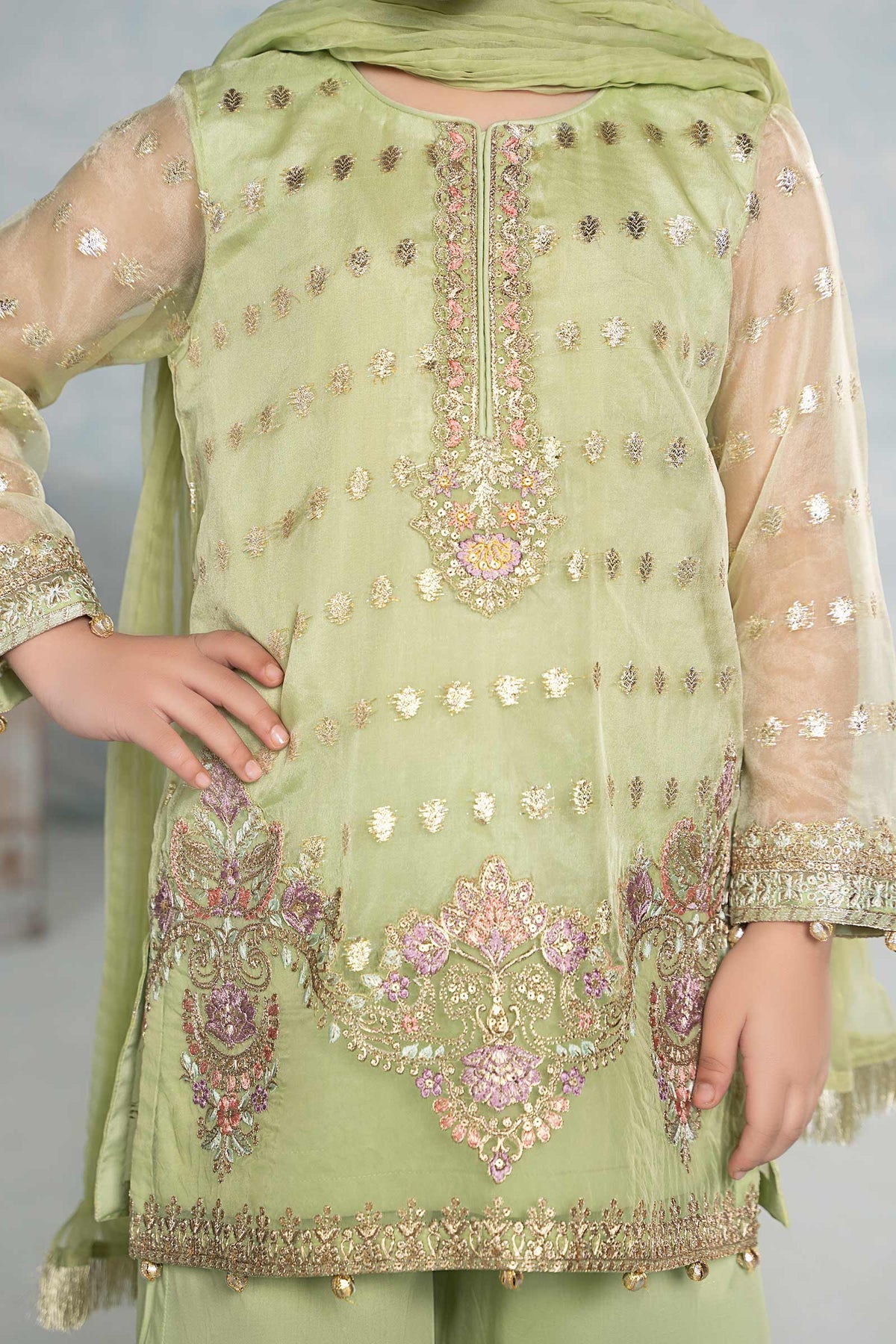 Maria B | Girls Eid Collection | MKS-EF24-45 - Khanumjan  Pakistani Clothes and Designer Dresses in UK, USA 