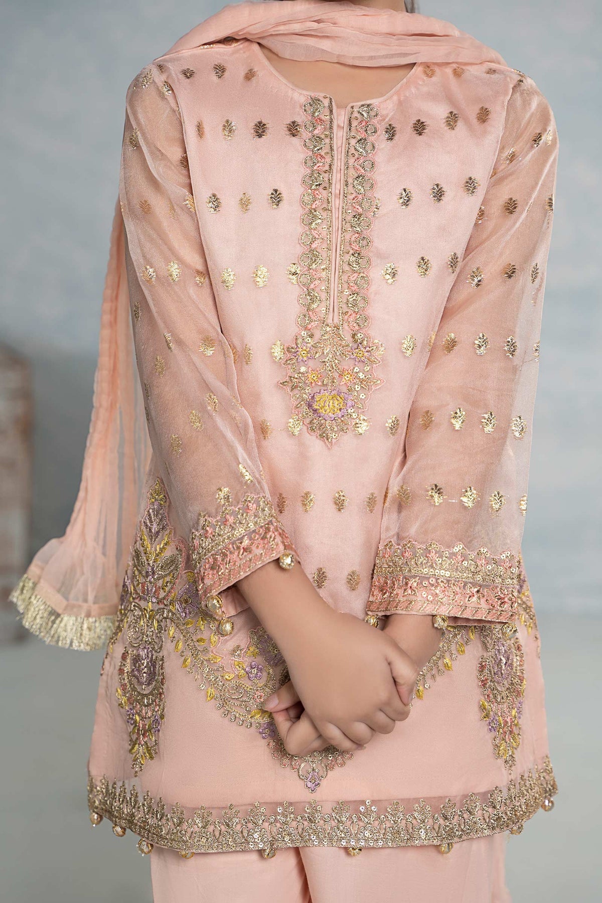 Maria B | Girls Eid Collection | MKS-EF24-45 - Khanumjan  Pakistani Clothes and Designer Dresses in UK, USA 