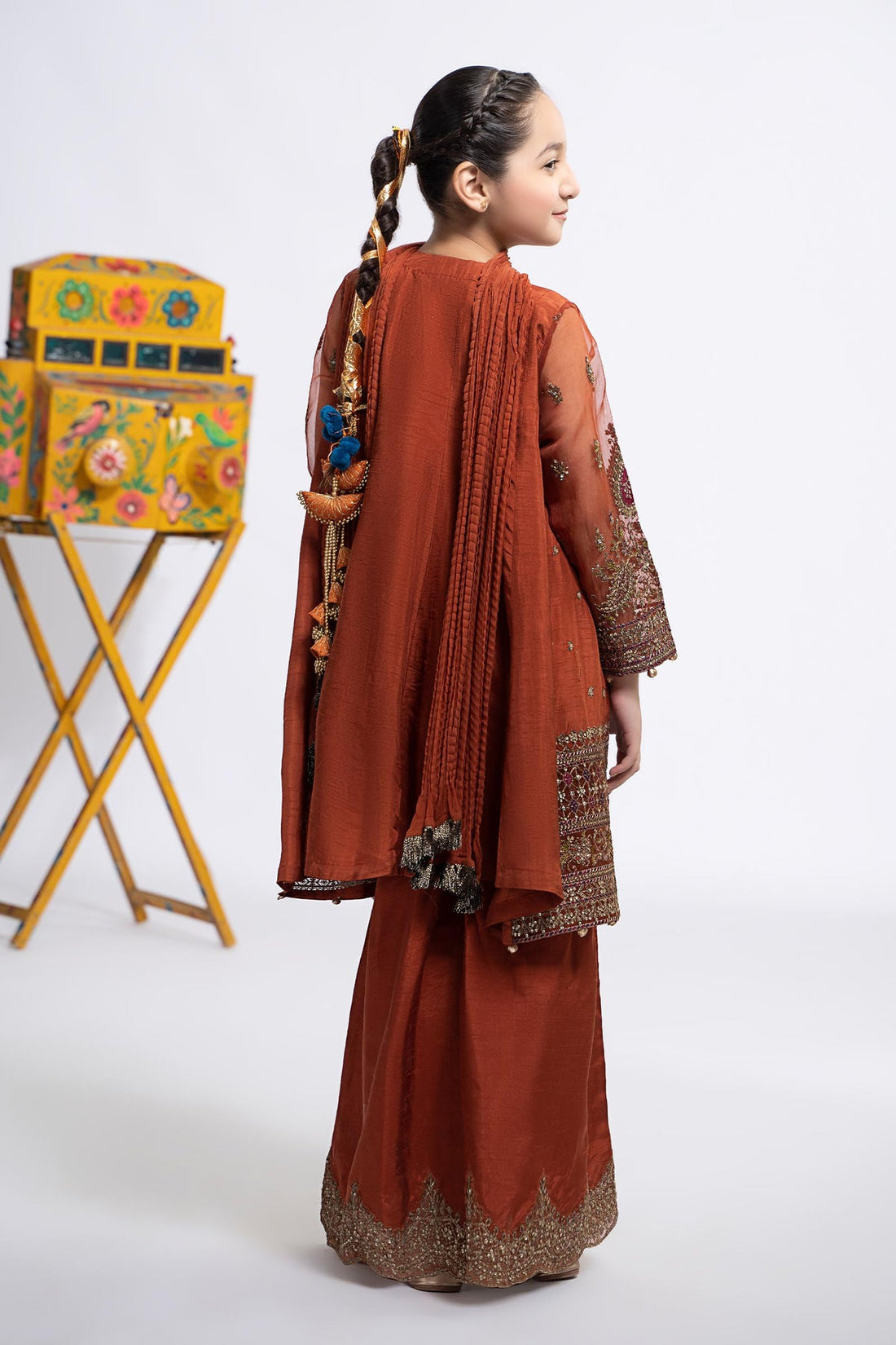 Maria B | Girls Eid Collection | MKS-EF24-46 - Khanumjan  Pakistani Clothes and Designer Dresses in UK, USA 