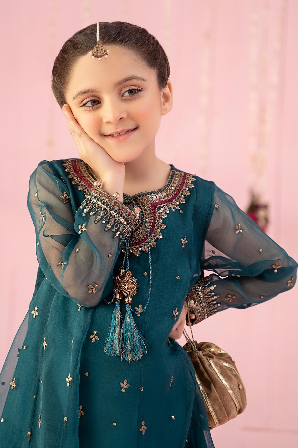 Maria B | Girls Eid Collection | MKS-EF24-16 - Khanumjan  Pakistani Clothes and Designer Dresses in UK, USA 