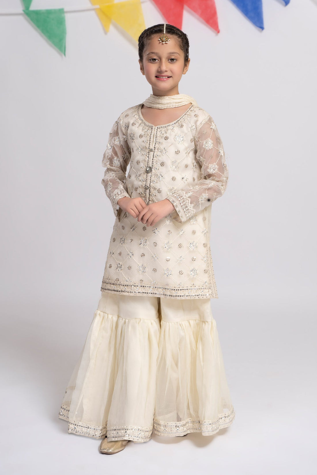 Maria B | Girls Eid Collection | MKS-EF24-11 - Khanumjan  Pakistani Clothes and Designer Dresses in UK, USA 