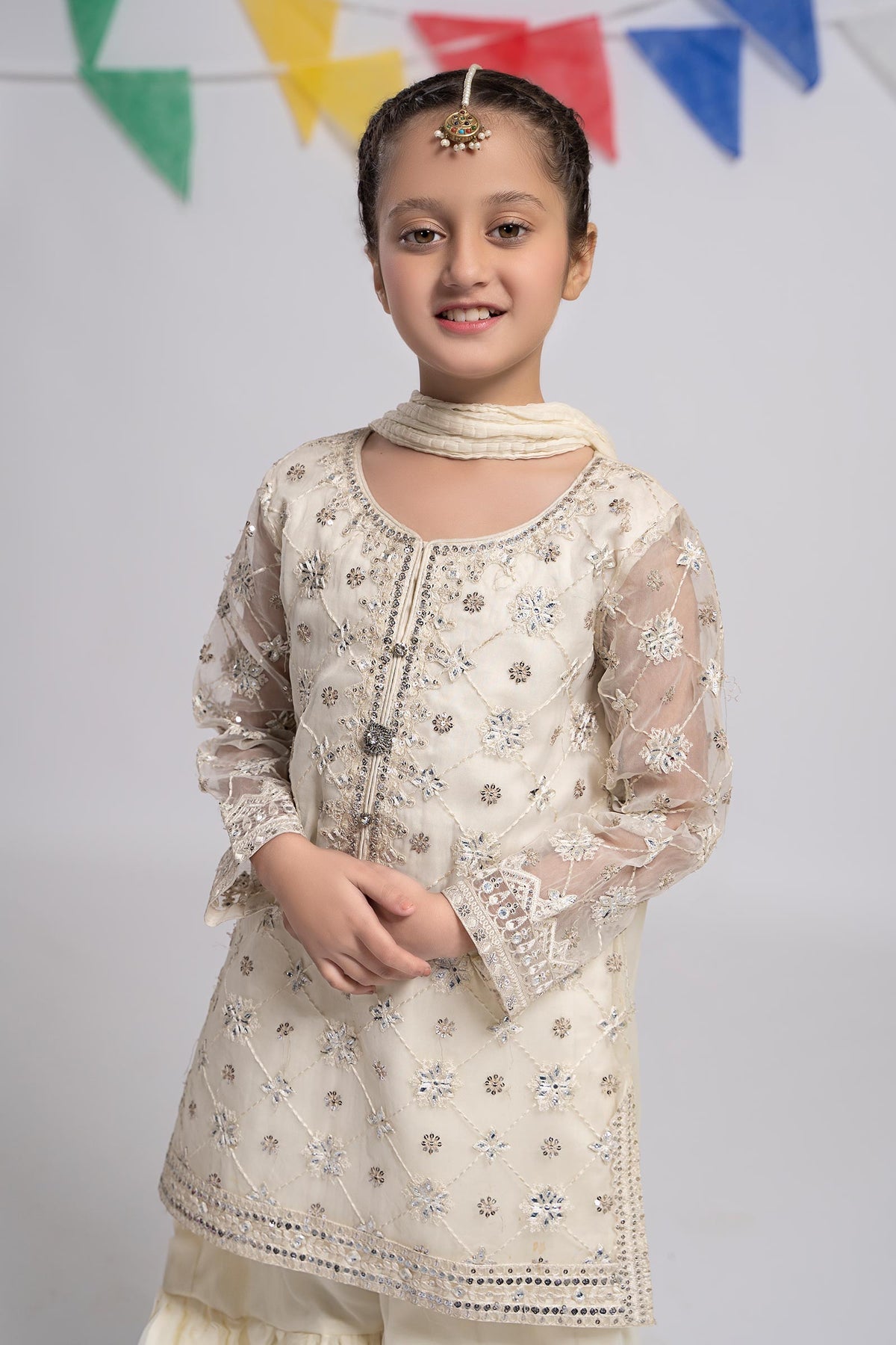 Maria B | Girls Eid Collection | MKS-EF24-11 - Khanumjan  Pakistani Clothes and Designer Dresses in UK, USA 