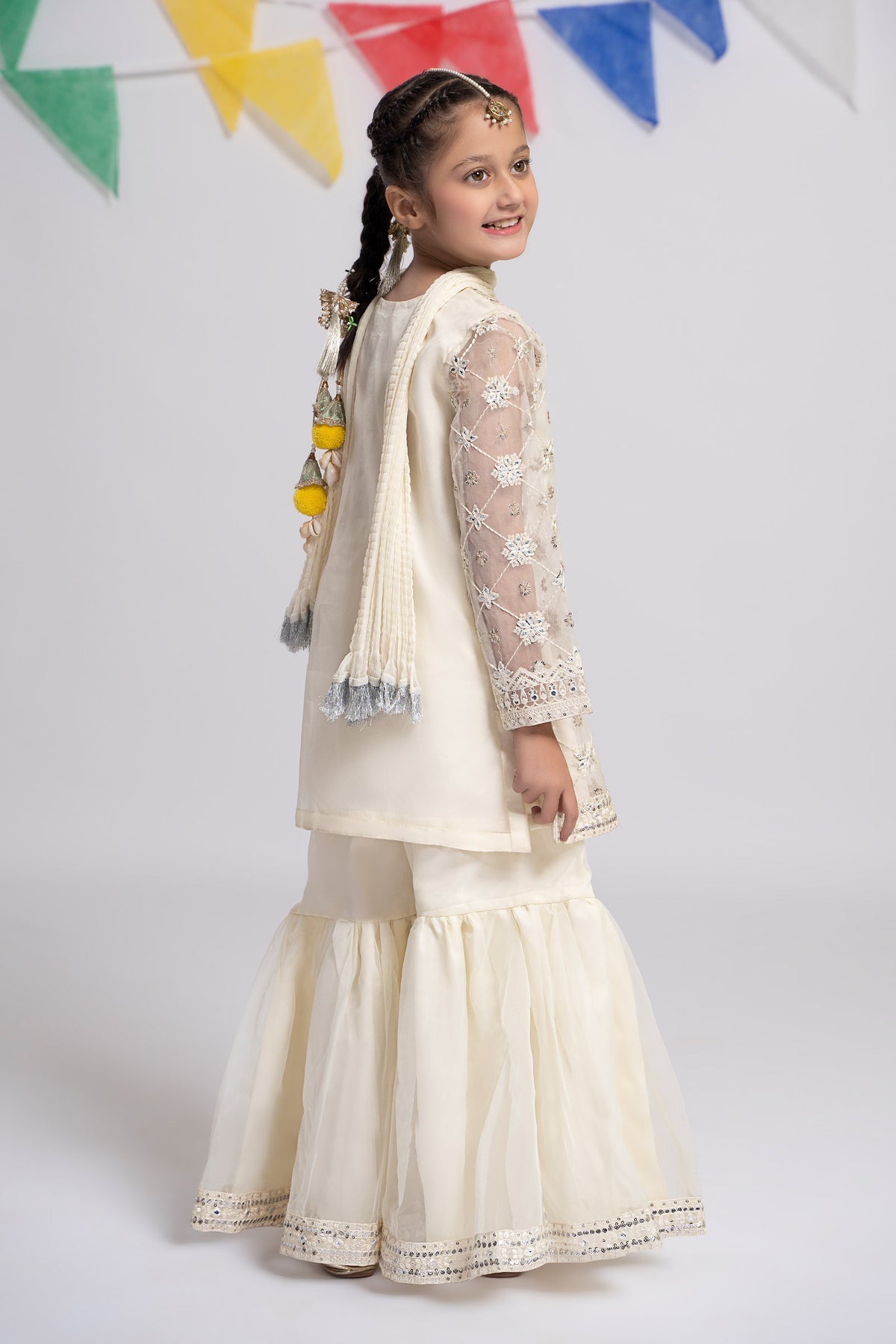 Maria B | Girls Eid Collection | MKS-EF24-11 - Khanumjan  Pakistani Clothes and Designer Dresses in UK, USA 