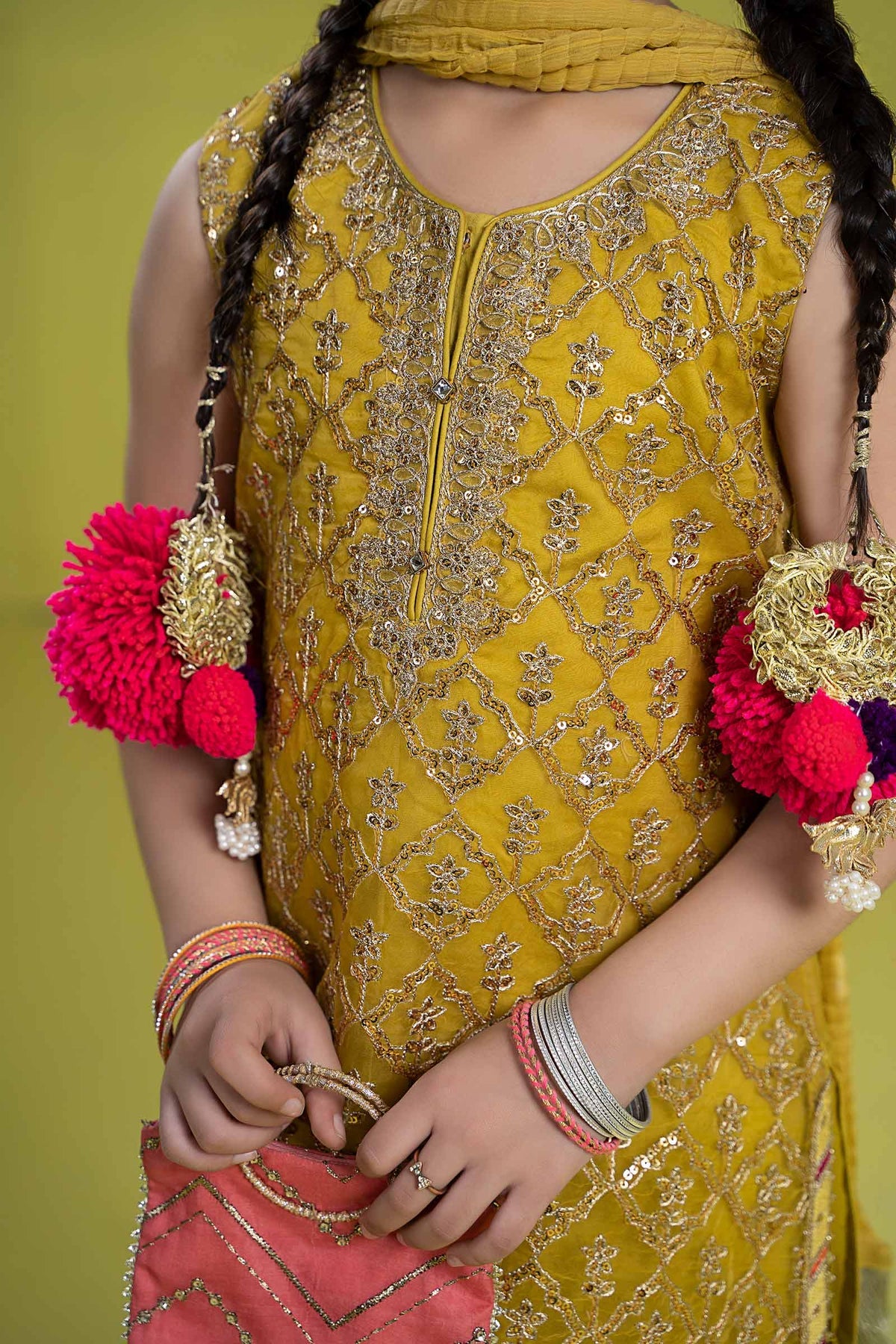 Maria B | Girls Eid Collection | MKS-EF24-14 - Khanumjan  Pakistani Clothes and Designer Dresses in UK, USA 