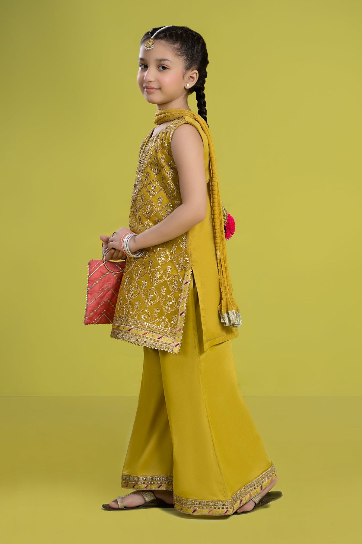Maria B | Girls Eid Collection | MKS-EF24-14 - Khanumjan  Pakistani Clothes and Designer Dresses in UK, USA 