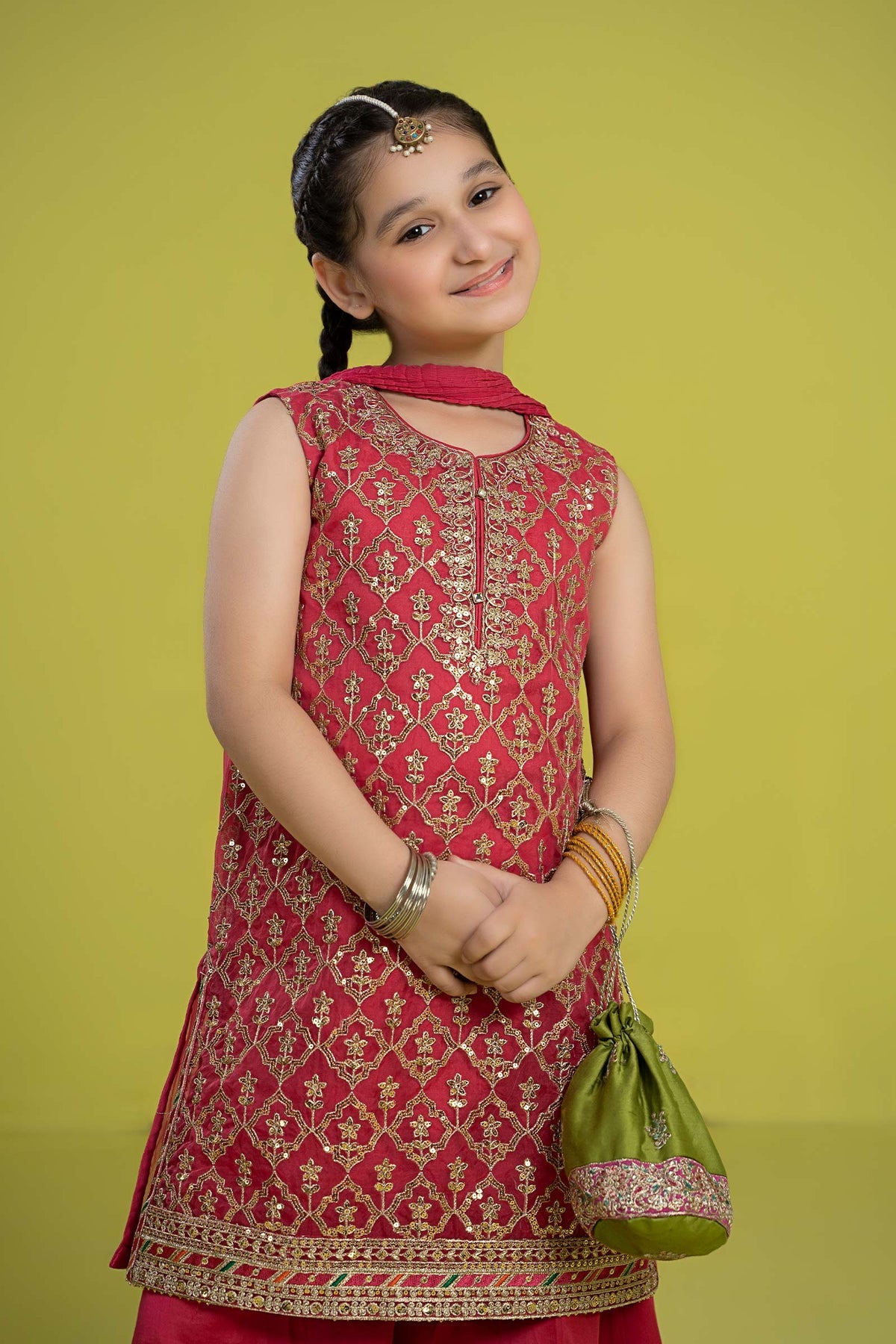 Maria B | Girls Eid Collection | MKS-EF24-14 - Khanumjan  Pakistani Clothes and Designer Dresses in UK, USA 