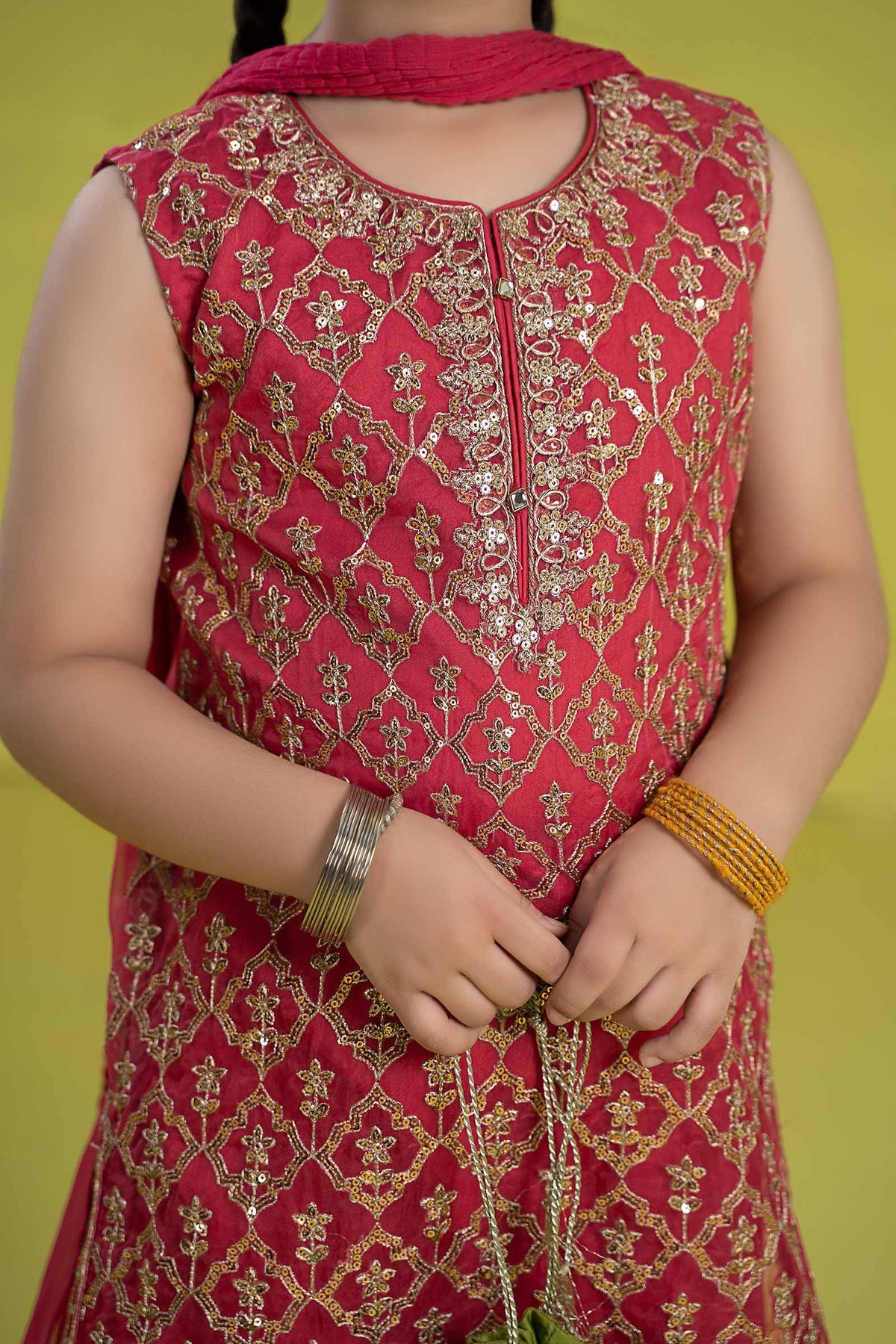 Maria B | Girls Eid Collection | MKS-EF24-14 - Khanumjan  Pakistani Clothes and Designer Dresses in UK, USA 