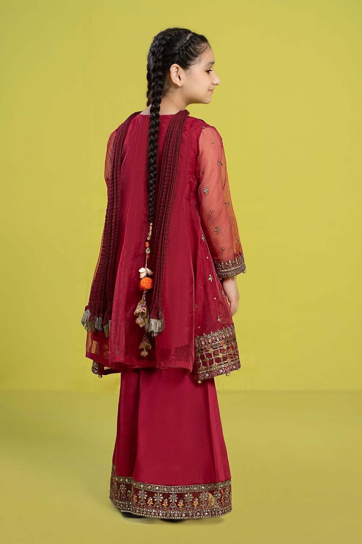 Maria B | Girls Eid Collection | MKS-EF24-16 - Khanumjan  Pakistani Clothes and Designer Dresses in UK, USA 