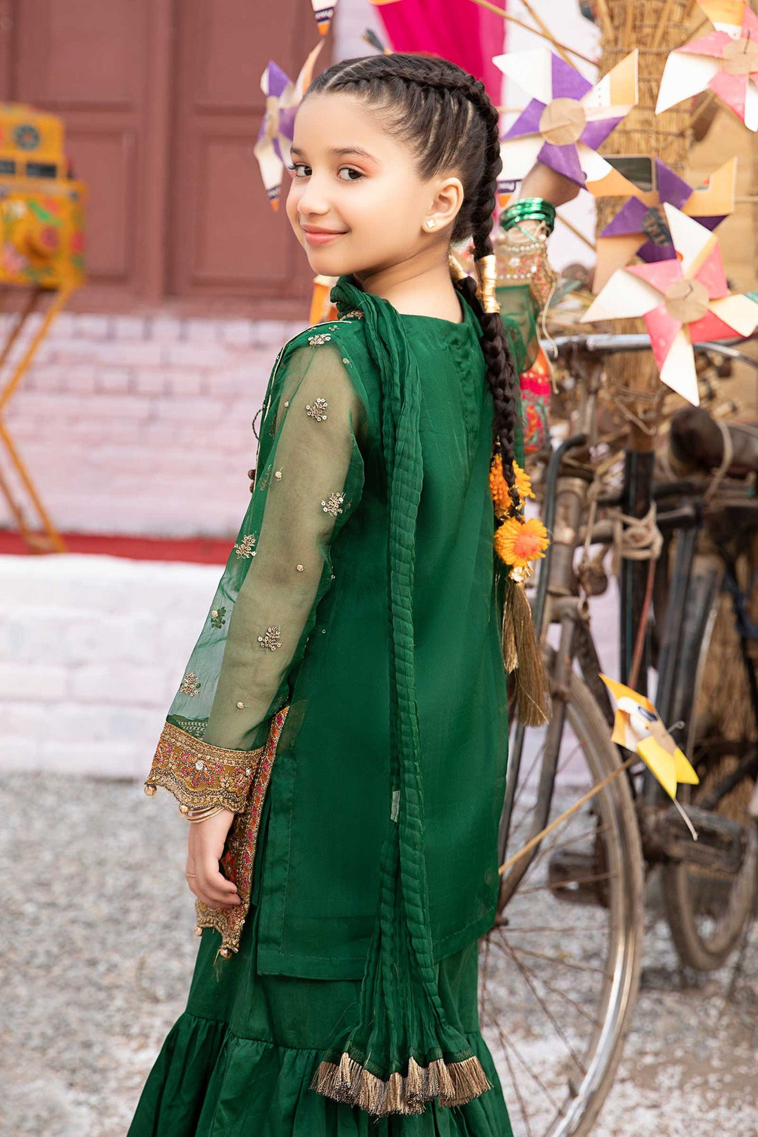 Maria B | Girls Eid Collection | MKS-EF24-21 - Khanumjan  Pakistani Clothes and Designer Dresses in UK, USA 