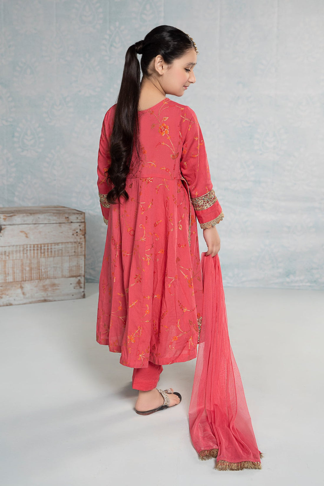 Maria B | Girls Eid Collection |  MKD-EF24-23 - Khanumjan  Pakistani Clothes and Designer Dresses in UK, USA 