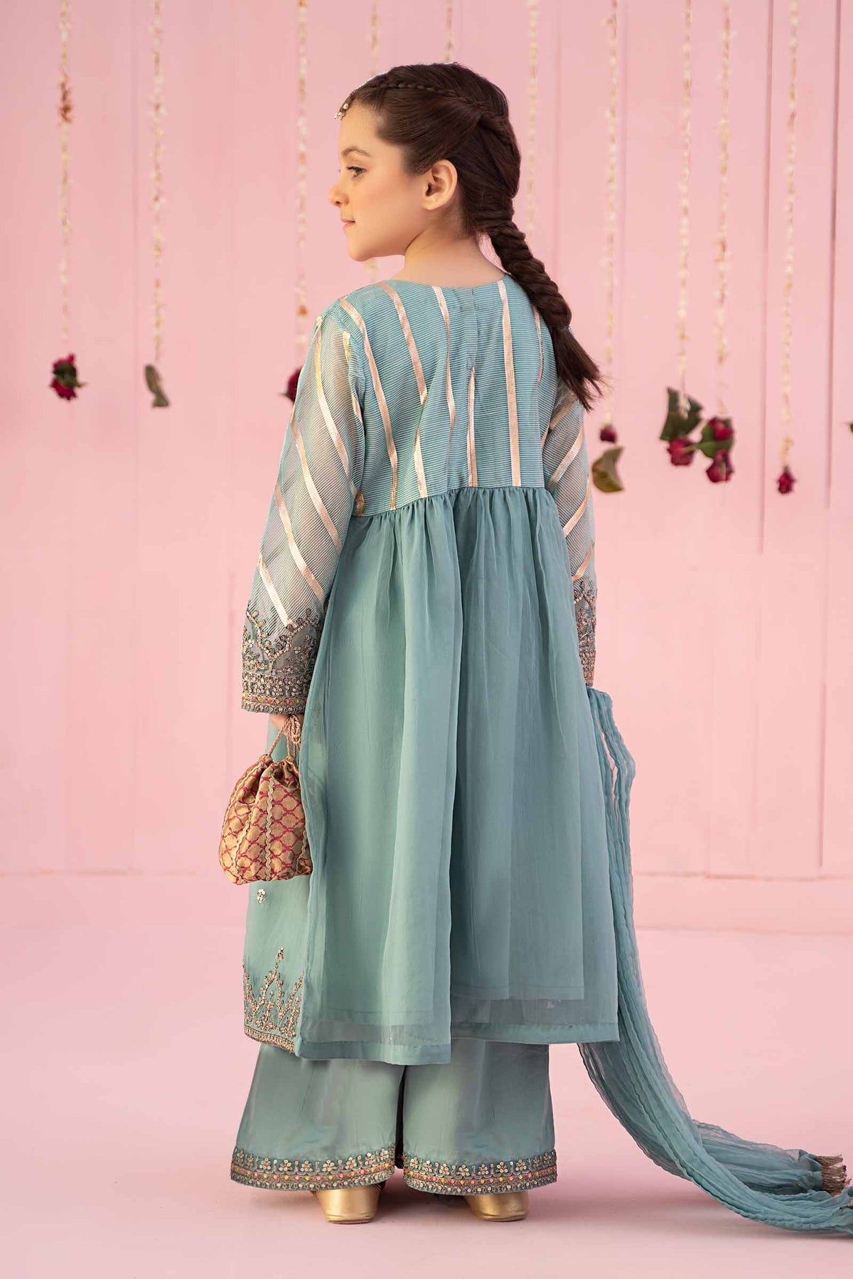 Maria B | Girls Eid Collection | MKS-EF24-27 - Khanumjan  Pakistani Clothes and Designer Dresses in UK, USA 