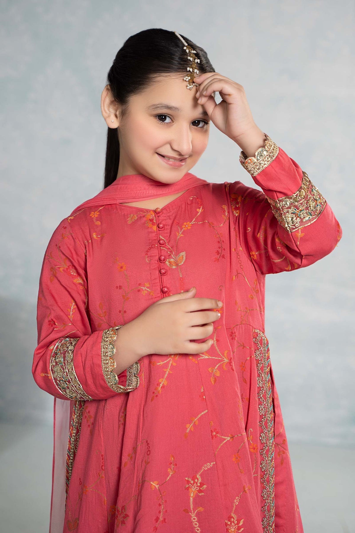 Maria B | Girls Eid Collection |  MKD-EF24-23 - Khanumjan  Pakistani Clothes and Designer Dresses in UK, USA 