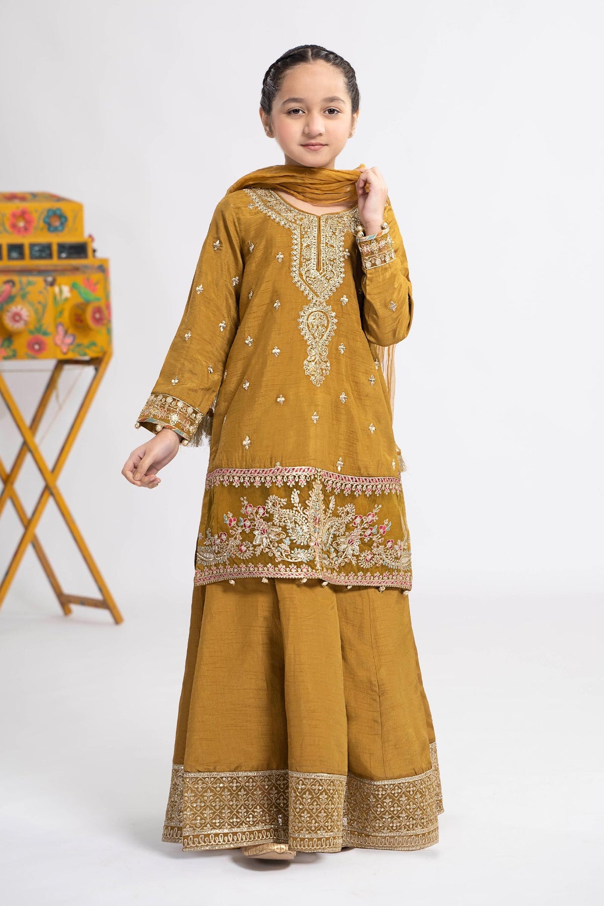 Maria B | Girls Eid Collection | MKS-EF24-22 - Khanumjan  Pakistani Clothes and Designer Dresses in UK, USA 