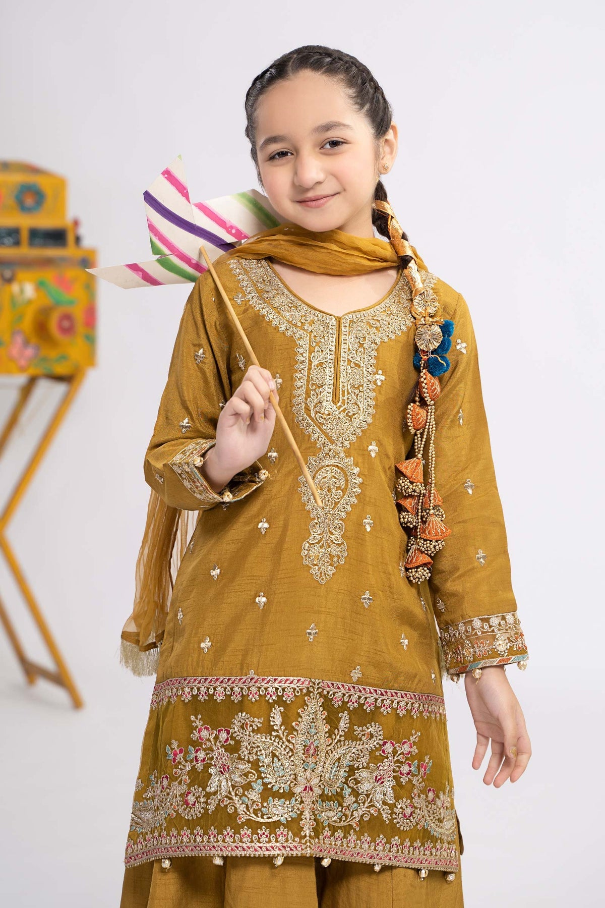 Maria B | Girls Eid Collection | MKS-EF24-22 - Khanumjan  Pakistani Clothes and Designer Dresses in UK, USA 