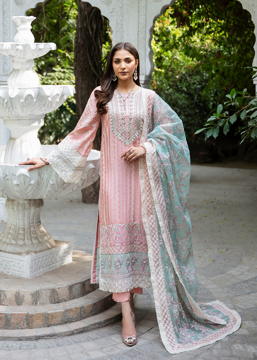 Maria Osama Khan | Rang e Noor Eid Edit | Champa - Khanumjan  Pakistani Clothes and Designer Dresses in UK, USA 