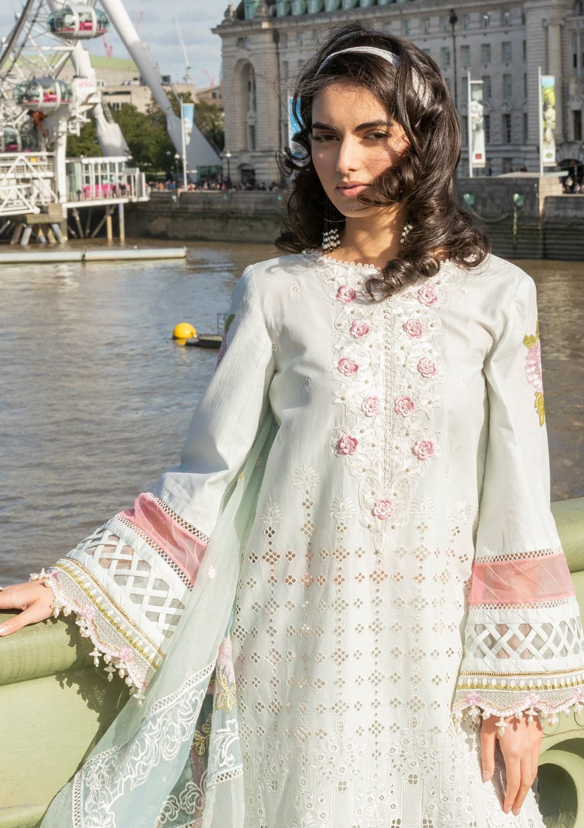 Meem | Luxury Eid Lawn 24 | MD-09 LIGHT BLUE - Khanumjan  Pakistani Clothes and Designer Dresses in UK, USA 