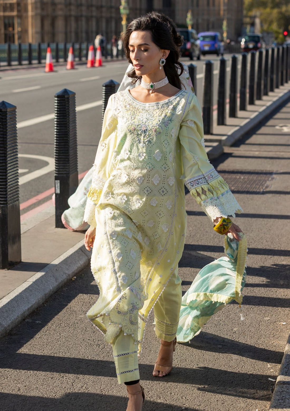 Meem | Luxury Eid Lawn 24 | MD-08 YELLOW - Khanumjan  Pakistani Clothes and Designer Dresses in UK, USA 