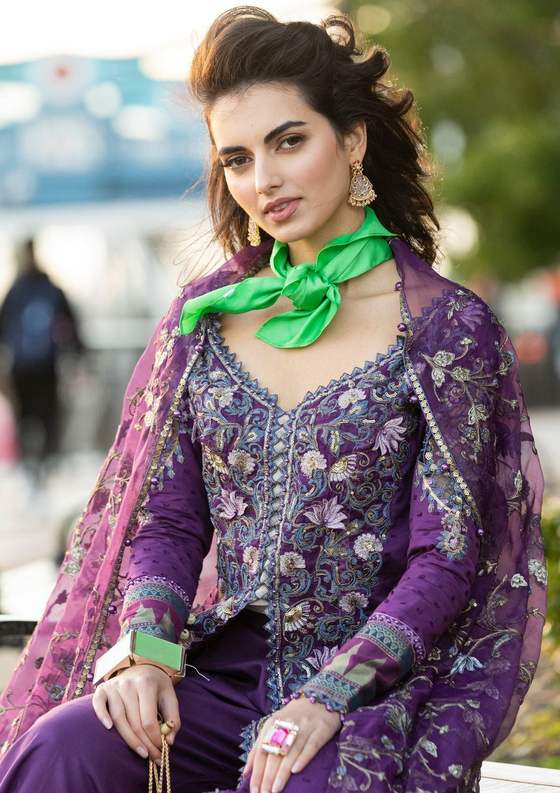 Meem | Luxury Eid Lawn 24 | MD-06 PURPLE - Khanumjan  Pakistani Clothes and Designer Dresses in UK, USA 