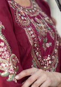Meem | Luxury Eid Lawn 24 | MD-11 MAROON - Khanumjan  Pakistani Clothes and Designer Dresses in UK, USA 