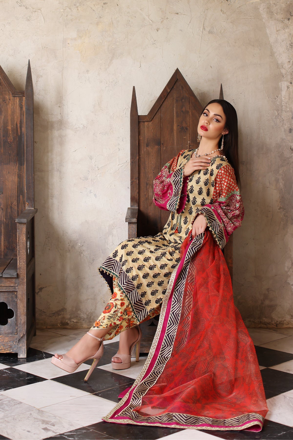 Mina Kashif | Festive Lawn | Amani - Khanumjan  Pakistani Clothes and Designer Dresses in UK, USA 