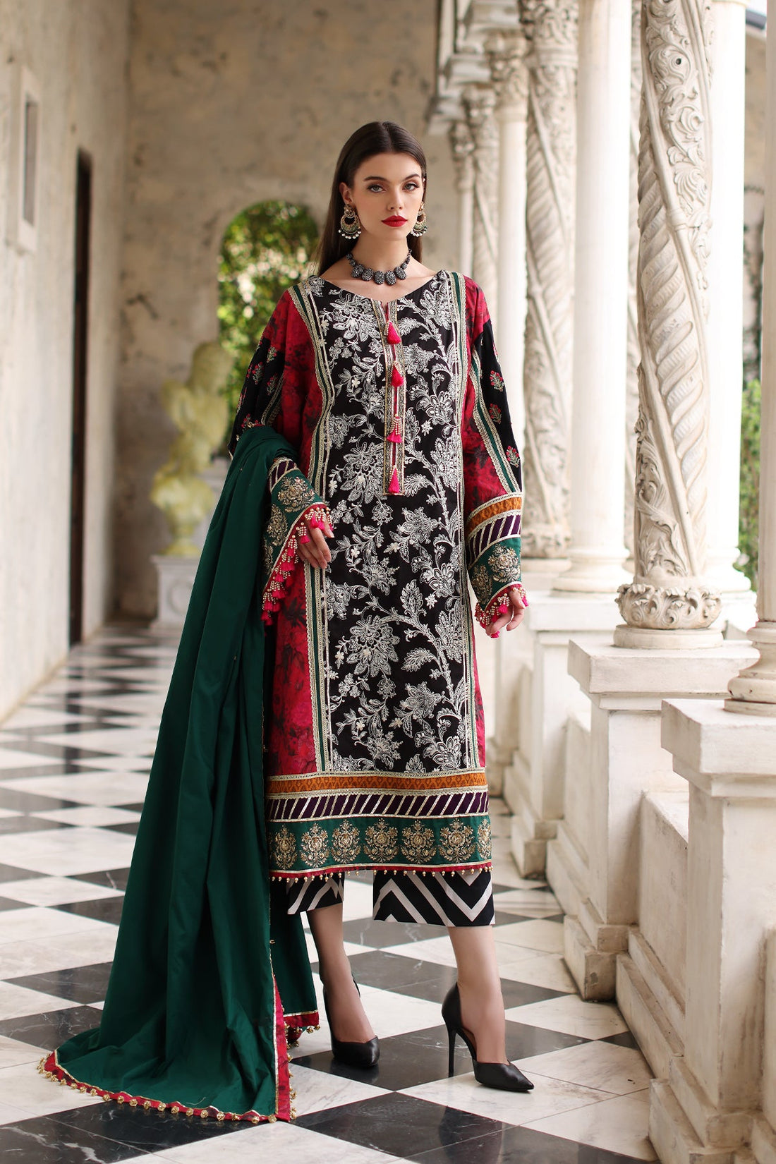 Mina Kashif | Festive Lawn | Karine - Khanumjan  Pakistani Clothes and Designer Dresses in UK, USA 