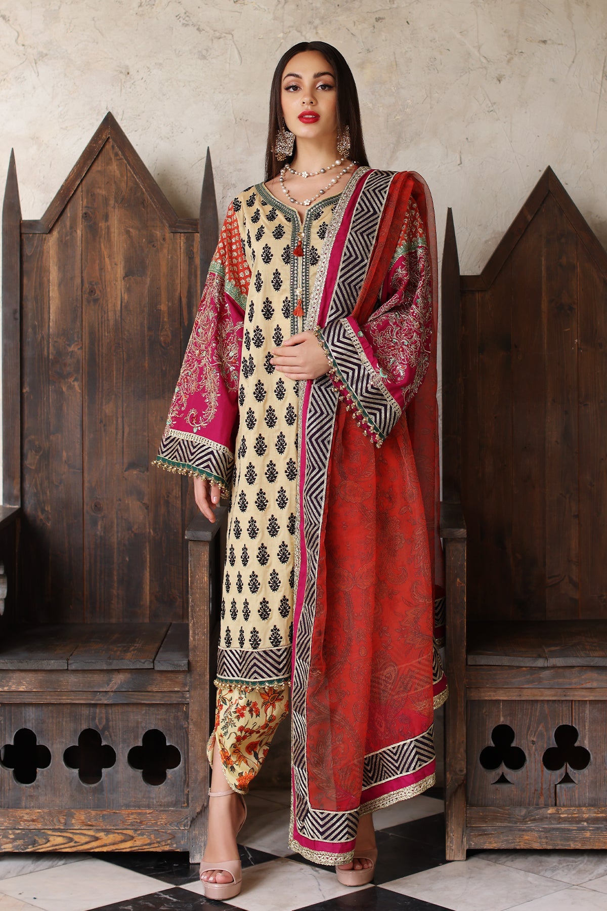 Mina Kashif | Festive Lawn | Amani - Khanumjan  Pakistani Clothes and Designer Dresses in UK, USA 