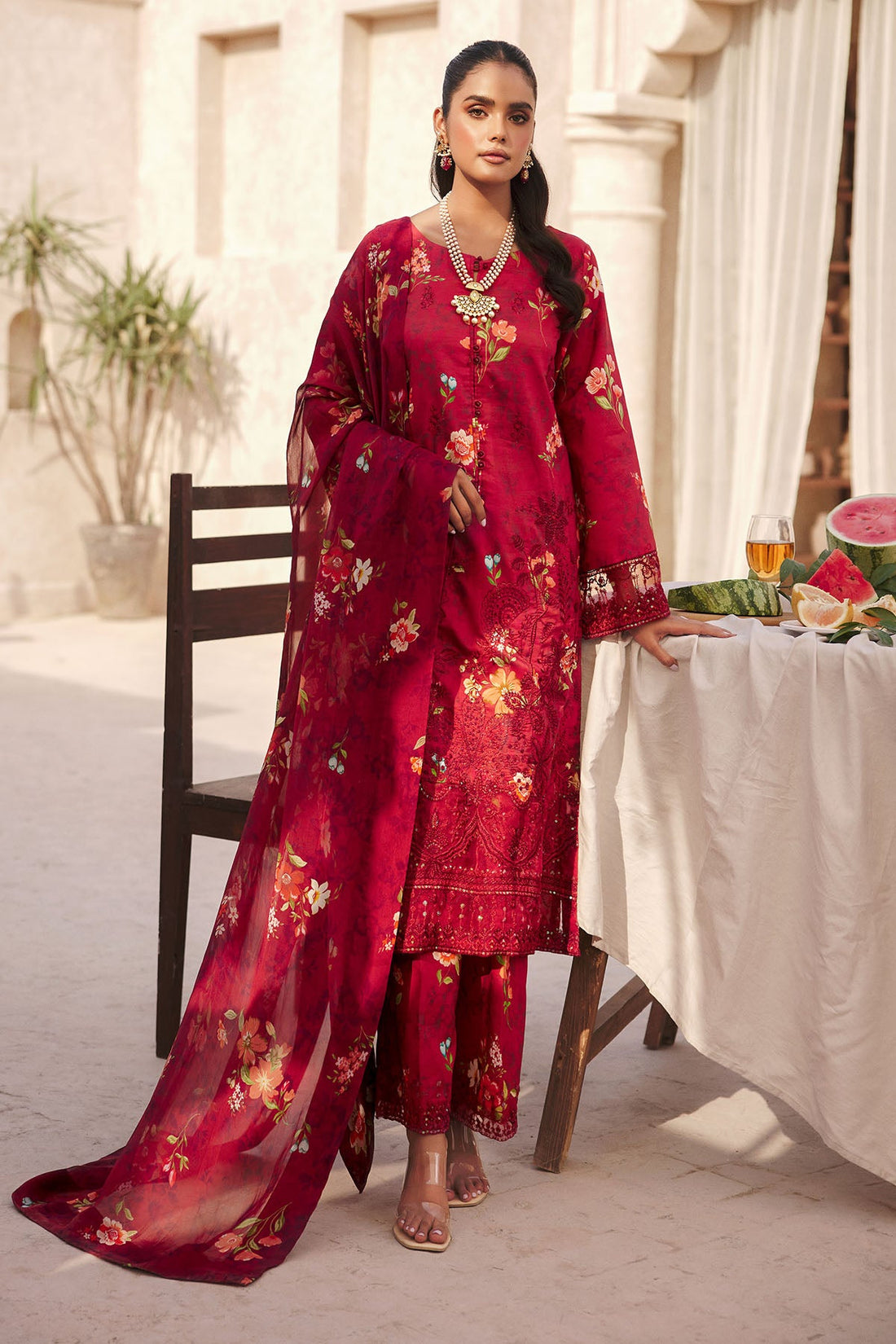 Motifz | Amal Luxury Lawn | 3740 - Khanumjan  Pakistani Clothes and Designer Dresses in UK, USA 