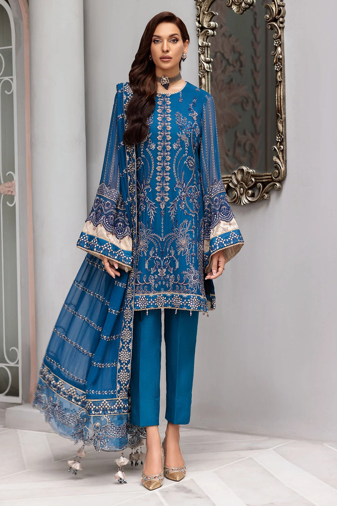 Motifz | Premium Embroidered Formals 24 | 3395 - Khanumjan  Pakistani Clothes and Designer Dresses in UK, USA 