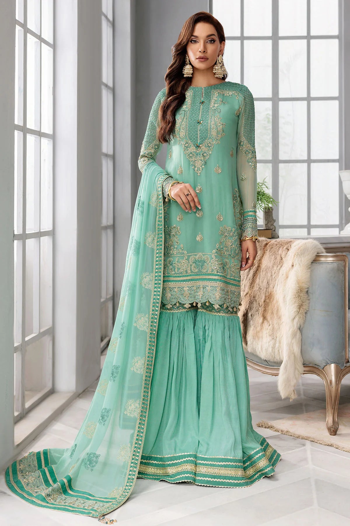 Motifz | Premium Embroidered Formals 24 | 3396 - Khanumjan  Pakistani Clothes and Designer Dresses in UK, USA 