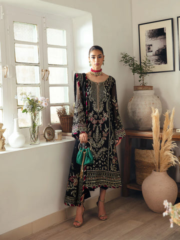 Gulaal | Embroidered Chiffon 23 | NOIR GL-EC-23V1-06 - Khanumjan  Pakistani Clothes and Designer Dresses in UK, USA 