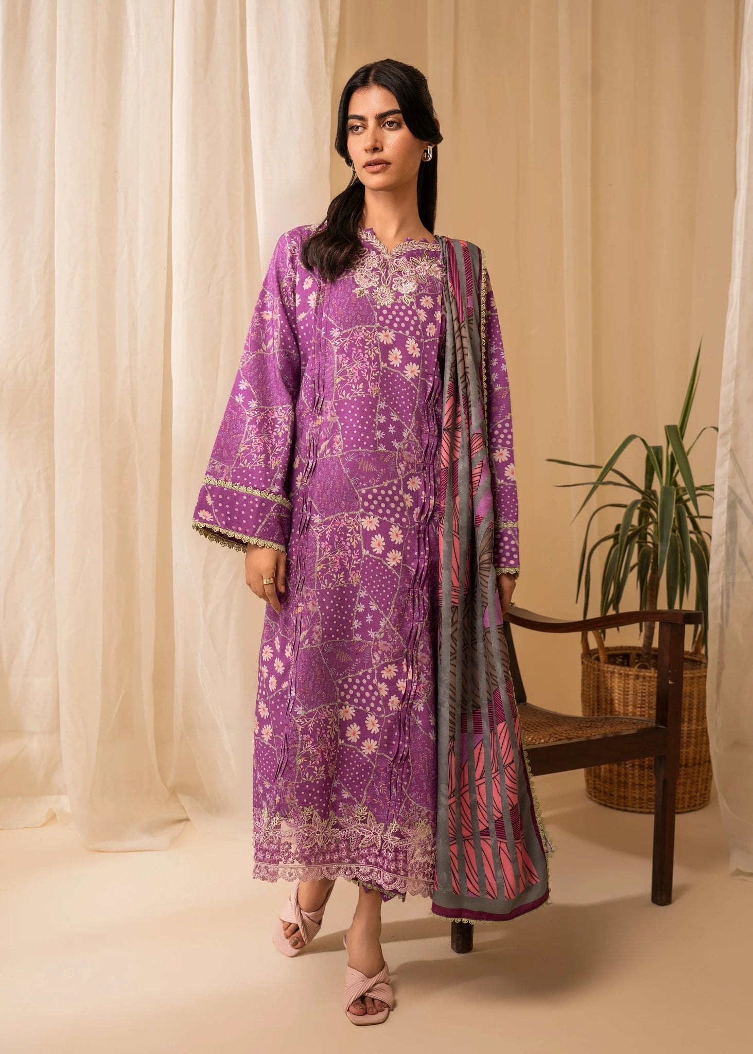 Aabyaan | Izabel Prints Linen Edit 24 | SABRINA (AZ-02)