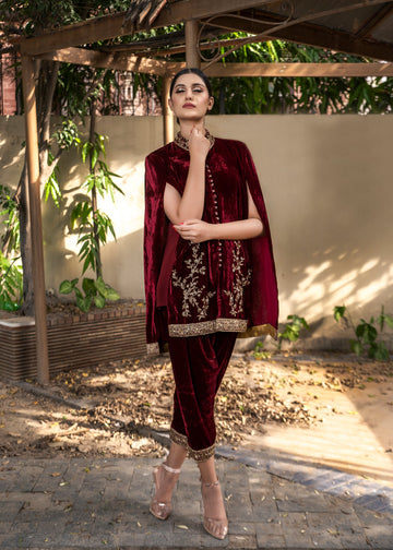 Purple Haze | Velvet Formals |   Maroon Velvet